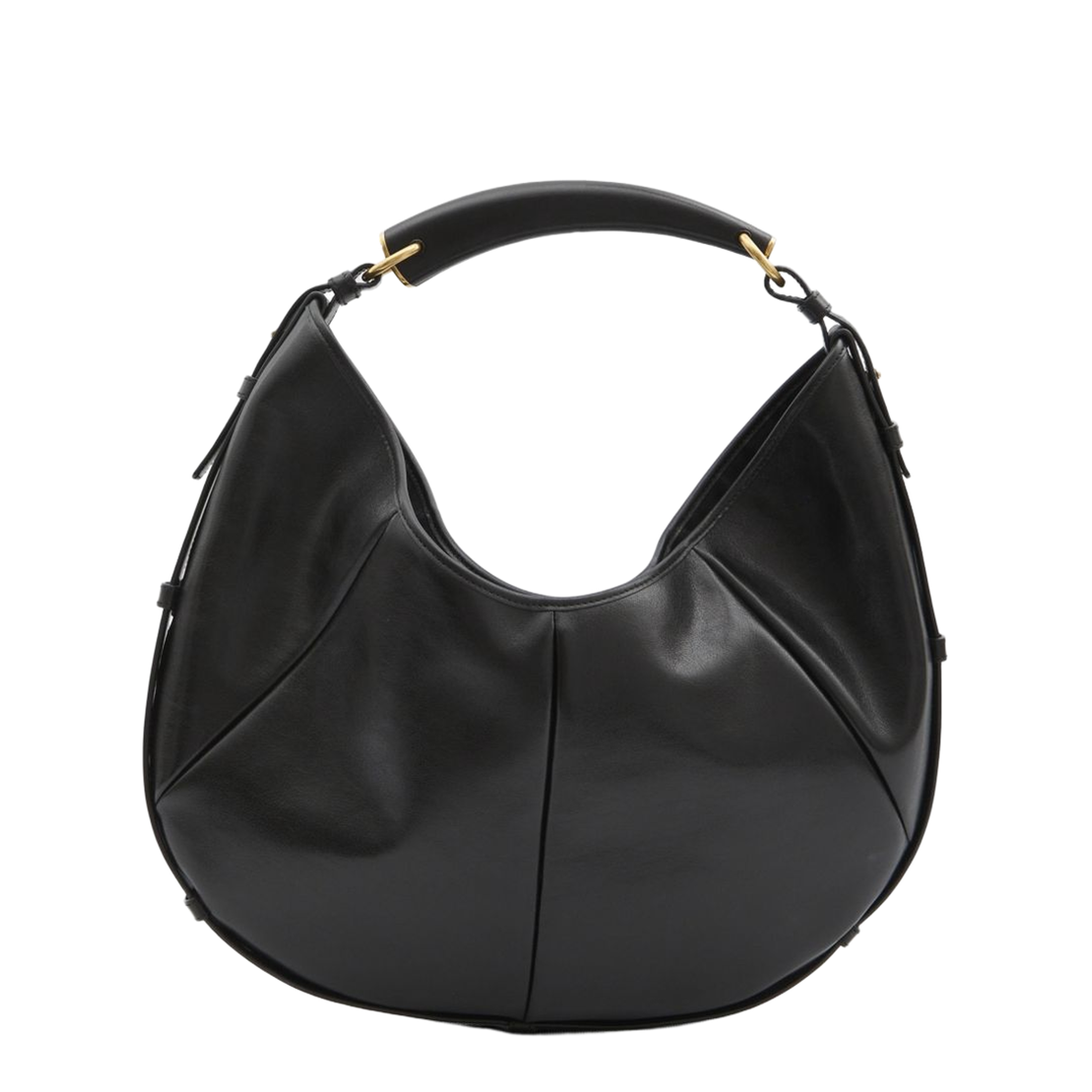 Mombasa Medium Padded Calfskin Hobo Bag - Black
