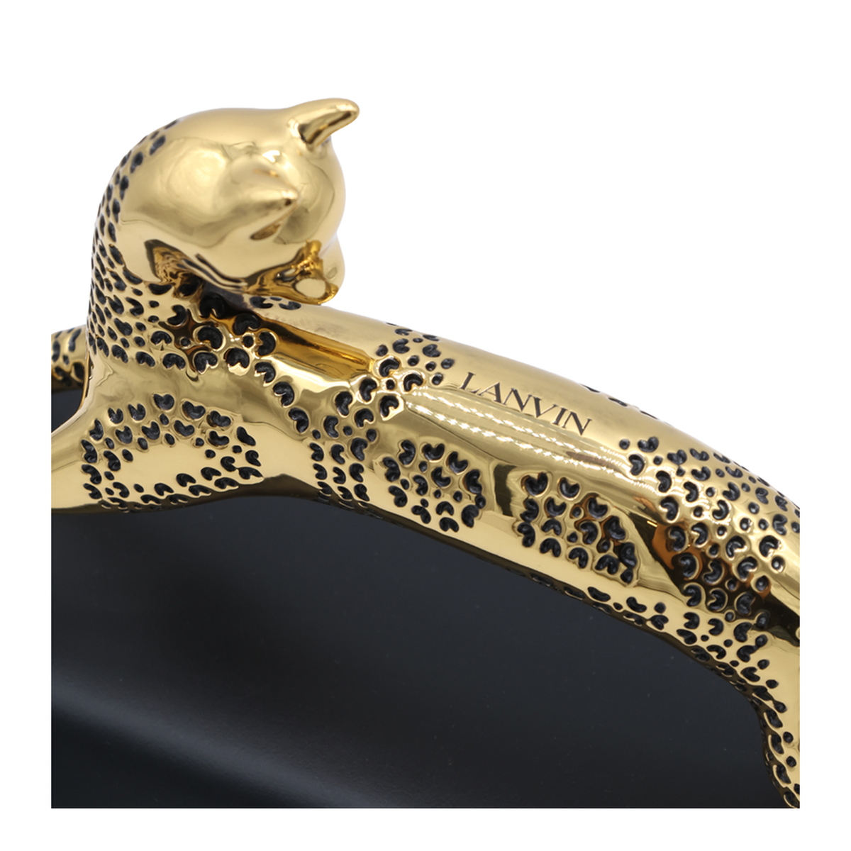 Pencil Cat Small Calf Leather Handbag - Black