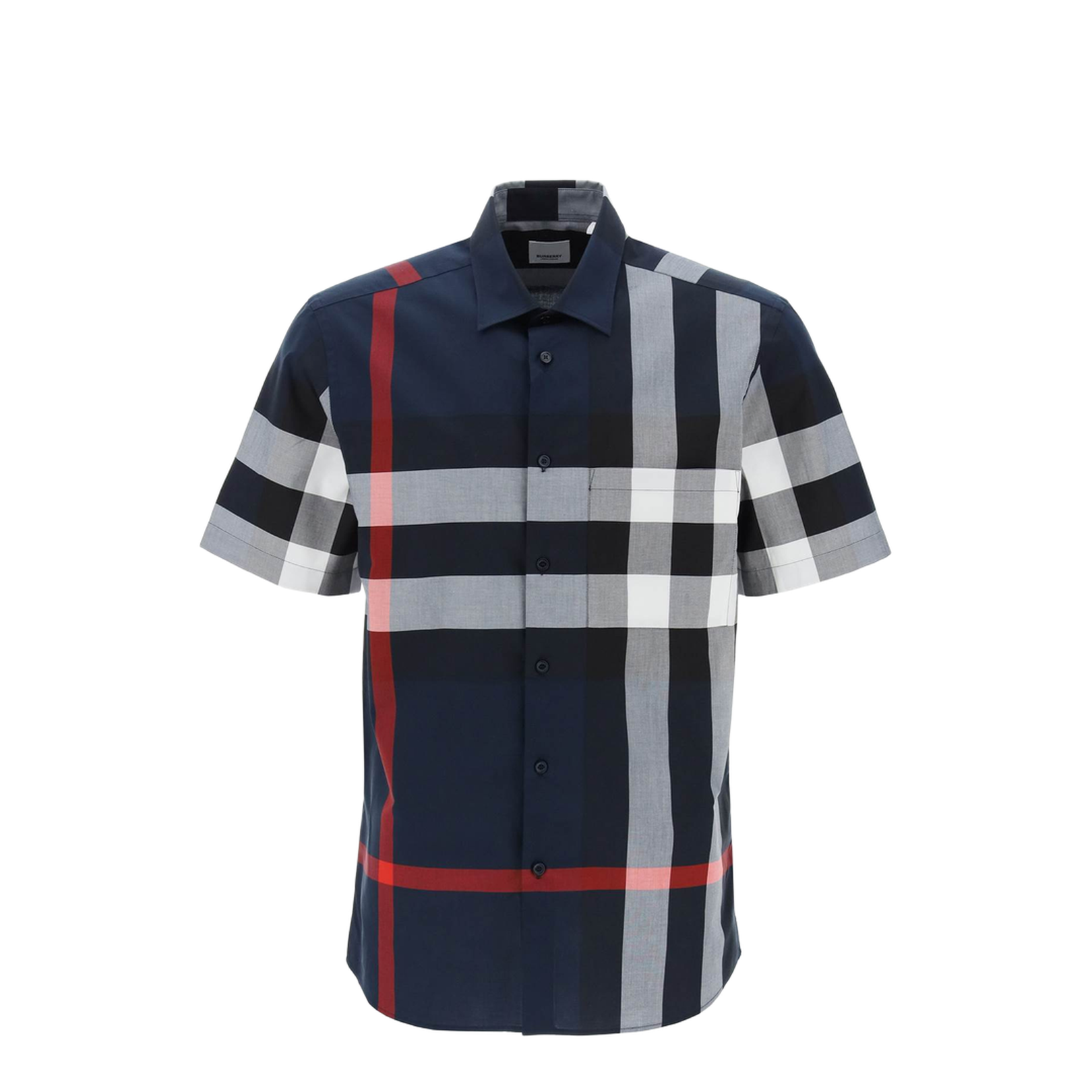 Check Cotton Shirt - Blue