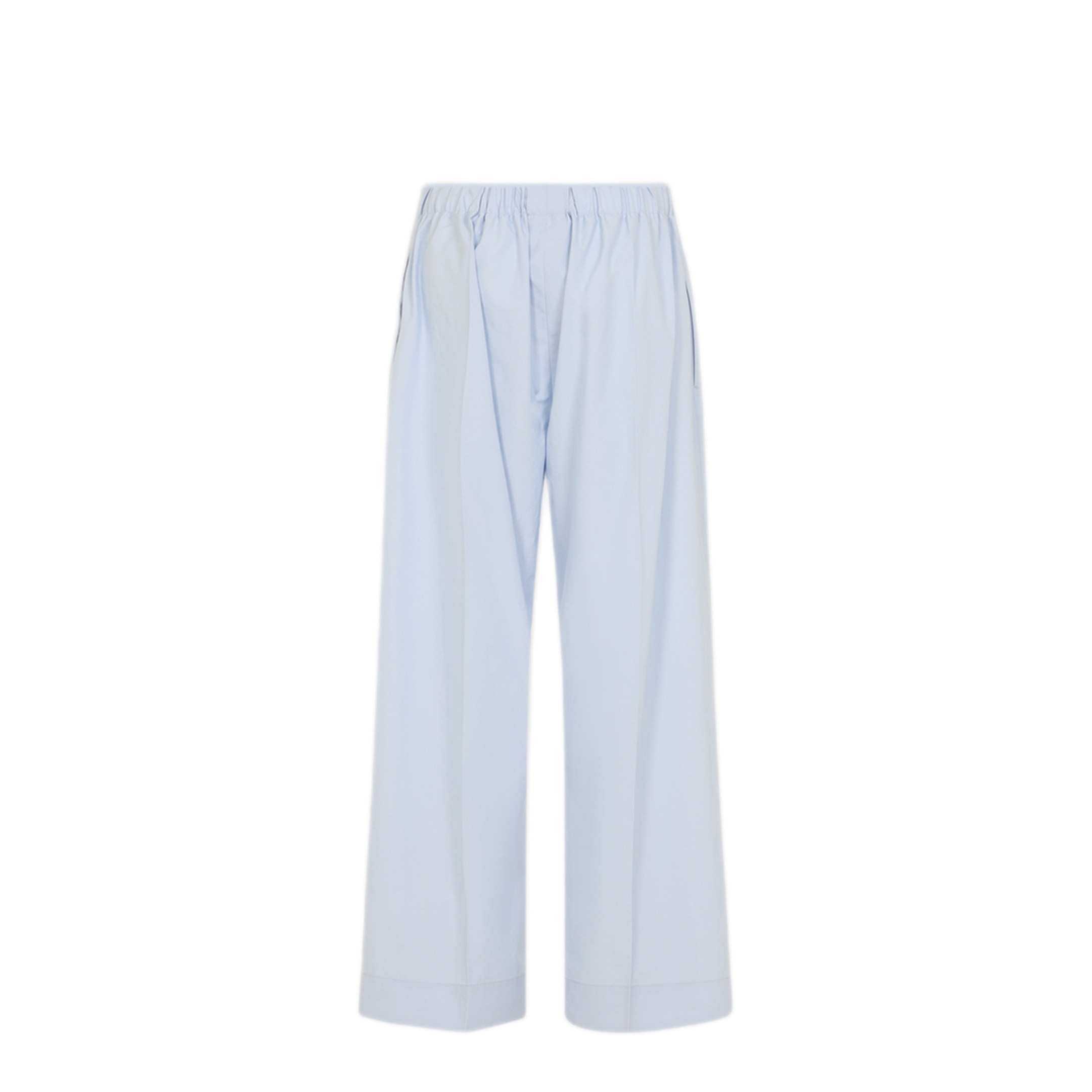 MAYFEYR - CARVEN - Duck Egg Blue Cotton Pull On Trousers - 6261K21191N301
