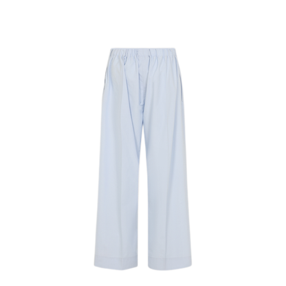 MAYFEYR - CARVEN - Duck Egg Blue Cotton Pull On Trousers - 6261K21191N301