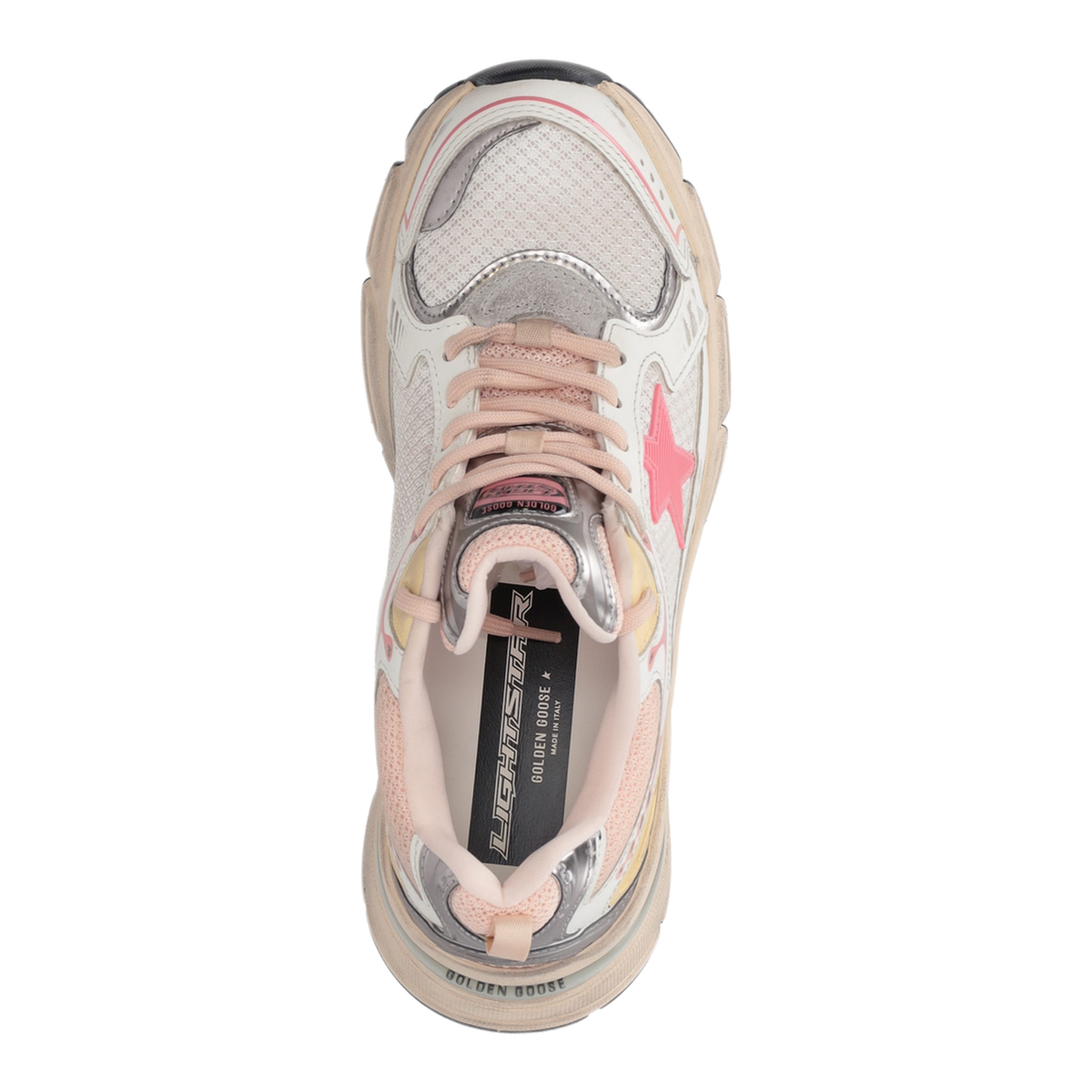 MAYFEYR - Golden Goose - Lightstar Mesh And Leather Upper Sneakers - GWF00724F00875111858