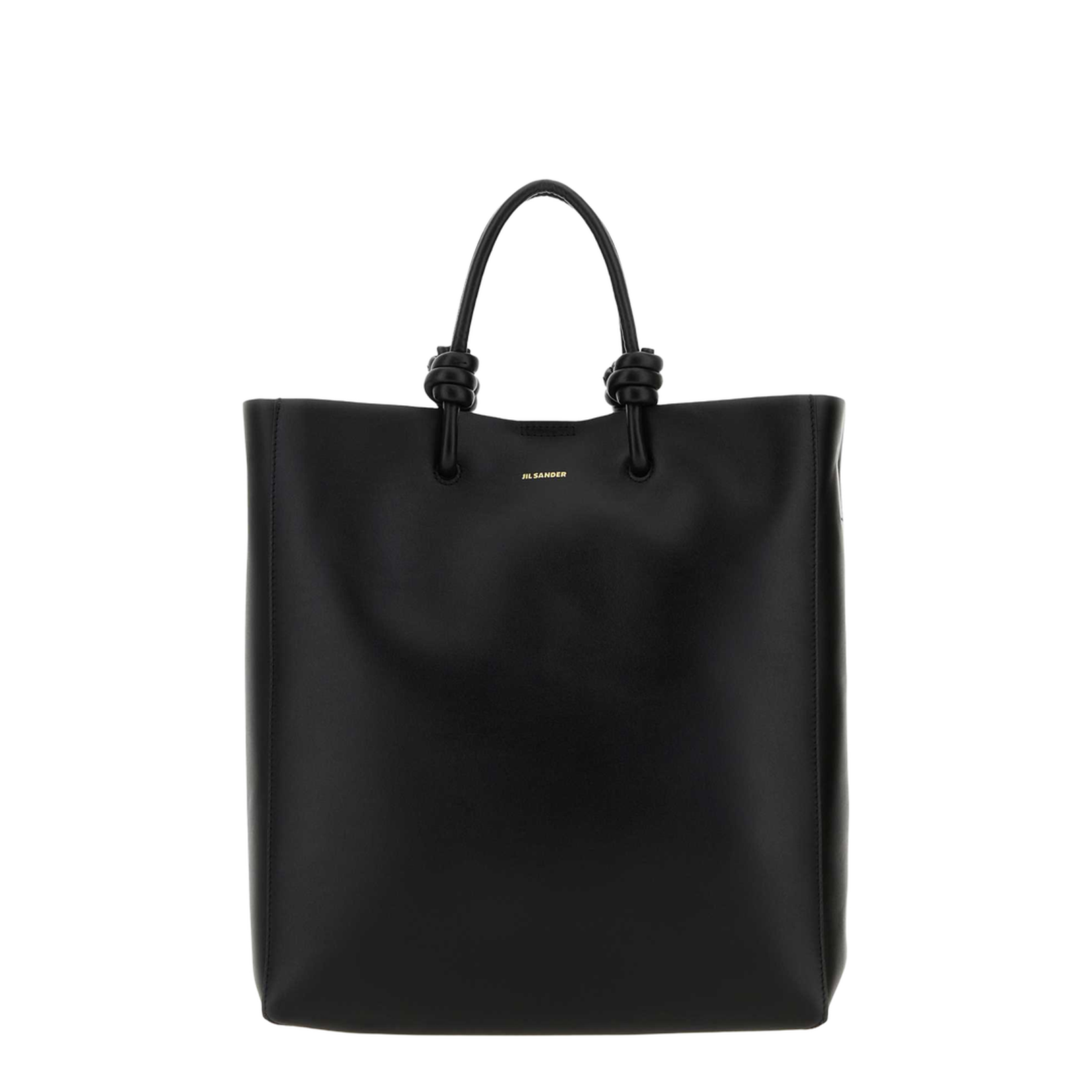 Knot-detail Leather Tote Bag