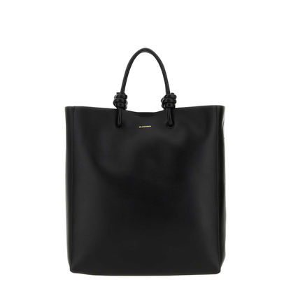 Knot-detail Leather Tote Bag
