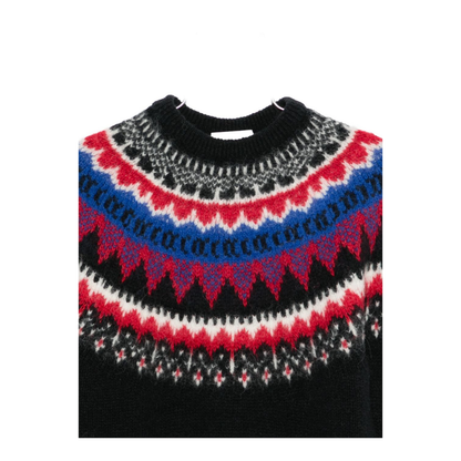 Wool Crewneck Jumper - Black