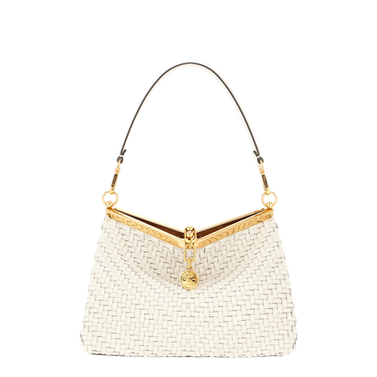 Medium Vela Calfskin Shoulder Bag