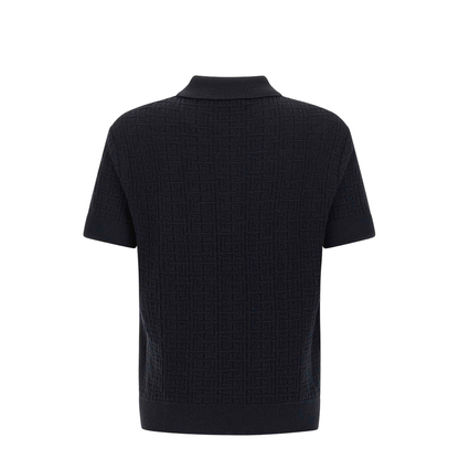 Monogram Knit Polo Shirt