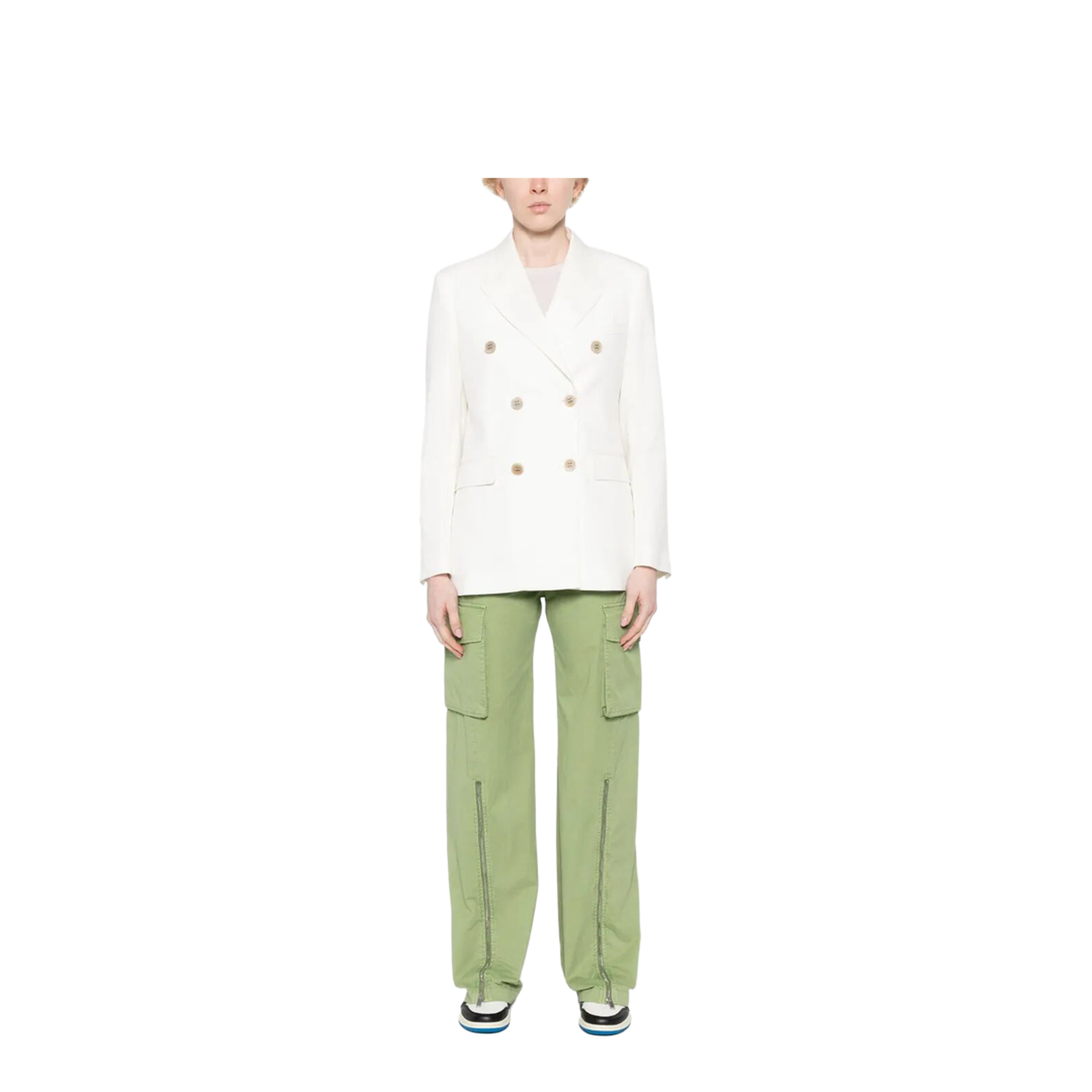 MAYFEYR - Golden Goose - Double-Breasted Wool Blend Blazer - GWP00829P001382