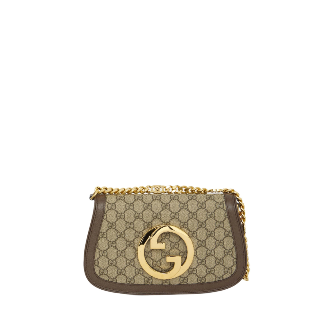 Blondie GG Supreme Shoulder Bag, Gold Hardware