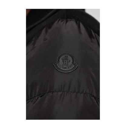 Black Chaillo Wool Down Coat