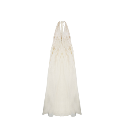 MAYFEYR - 120% LINO - Linen Dress With Crochet Detail - 33BLIW4PLK000G486701134