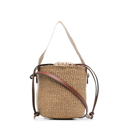 Small Woody Basket in Natural Fibers