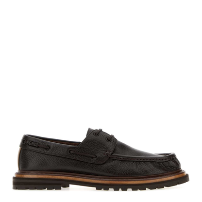 MAYFEYR - Fendi - Dark Brown Leather Loafers - 7D19308GEF1WCY