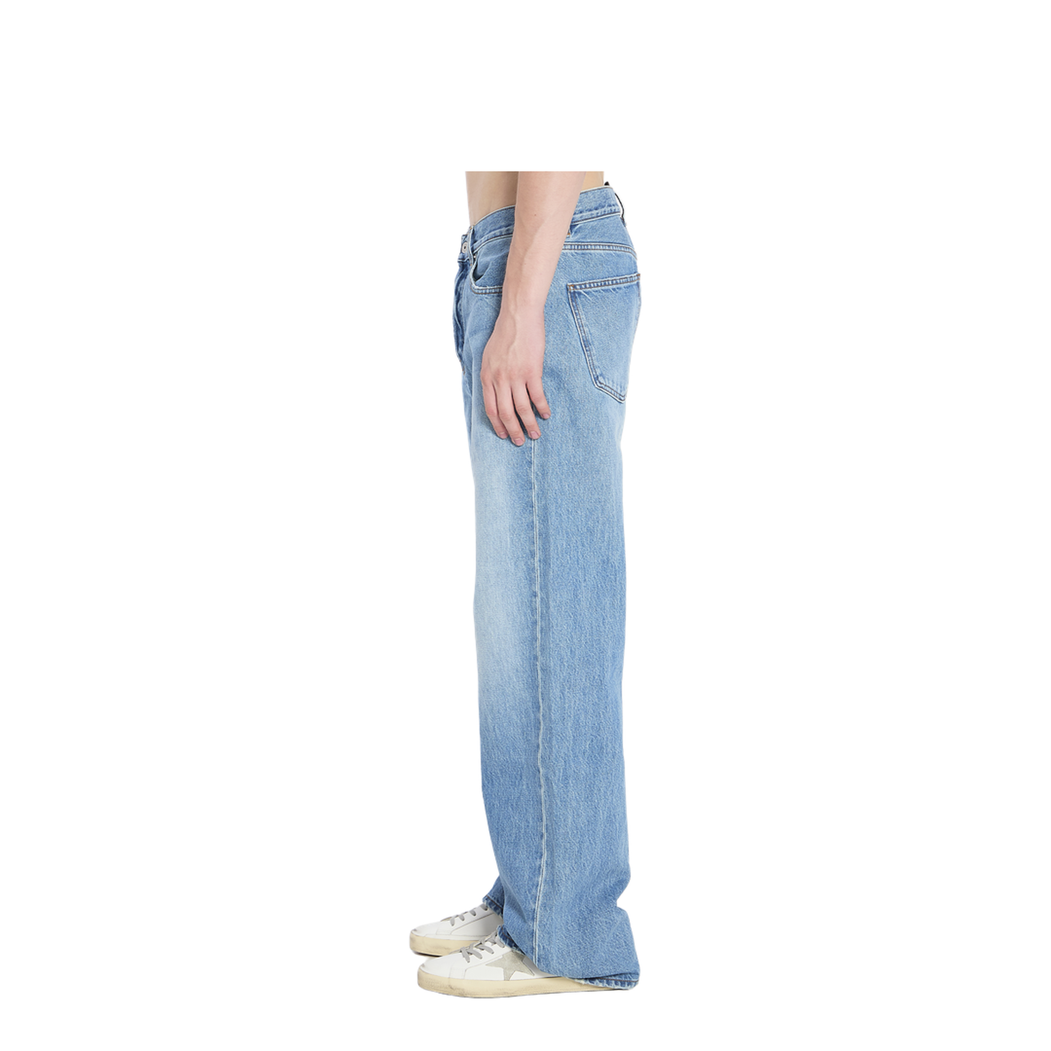 Straight de-Nîmes Denim Pants