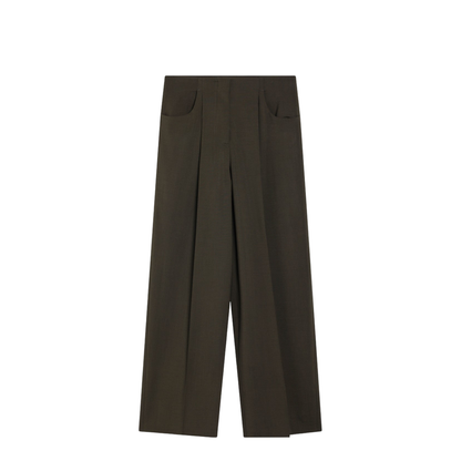 Trousers Wool Green