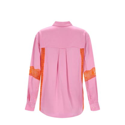 MAYFEYR - MSGM - Shirt With Lace Inserts - 4041MDE2326710312
