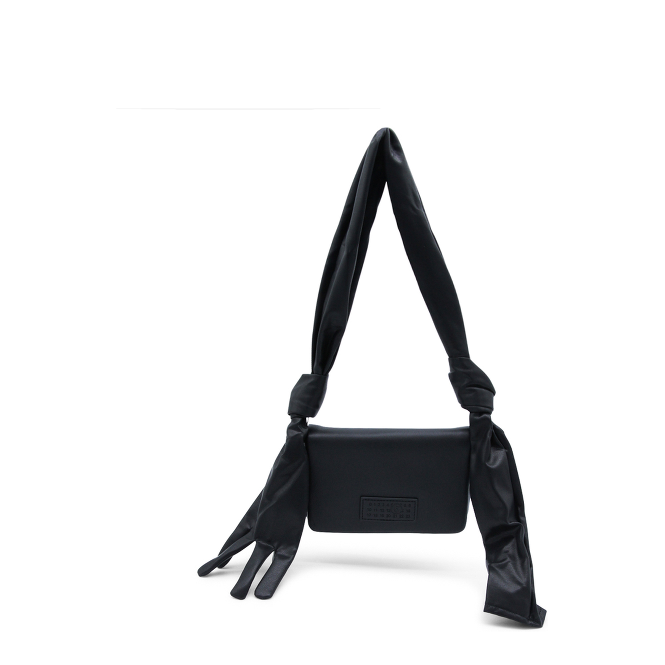 Glove Small Coated Polyester Shoulder Bag - Black