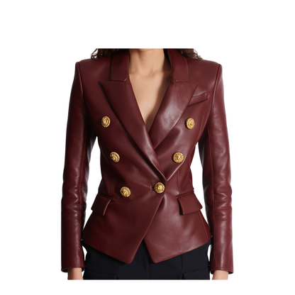 6-button lambskin jacket