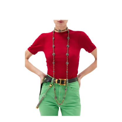 Ribbed Cotton T-Shirt