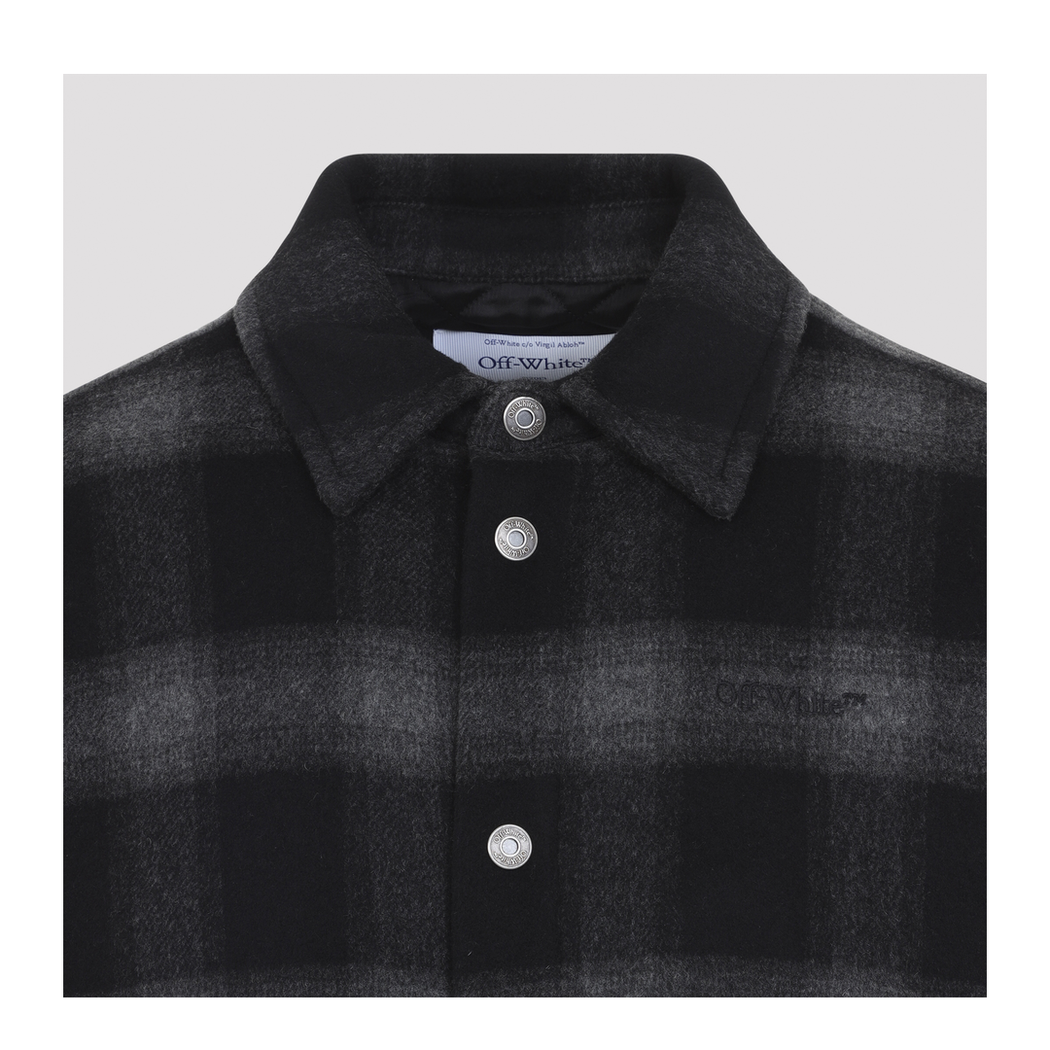 MAYFEYR - Off-White - Flannel Wool Overshirt Padded Coat - 44MER09TF26F001001