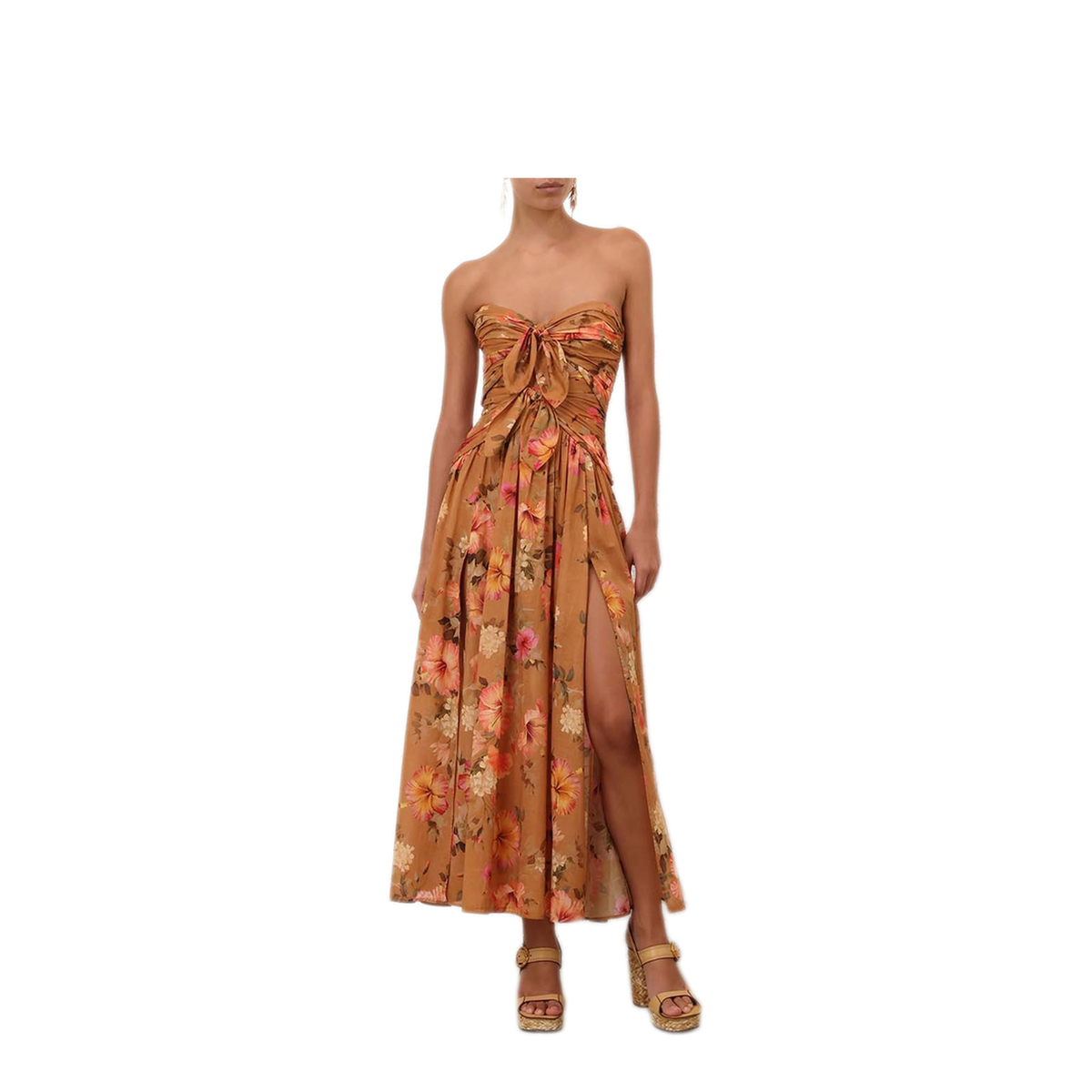 MAYFEYR - Zimmermann - Mahon Tie Front Midi Dress - 9039DSS263THBS
