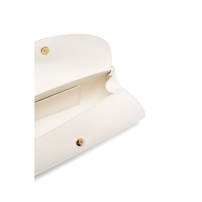 Cannolo Small Calfskin Shoulder Bag - Eggshell