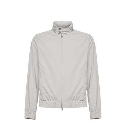 High Collar Jacket White
