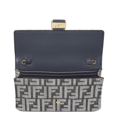 Wallet On Chain Baguette Fabric Blue