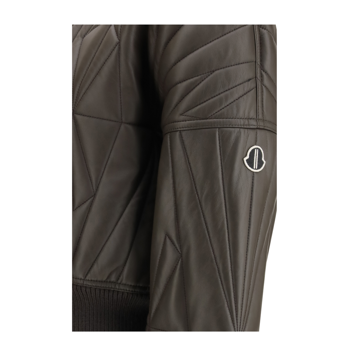 Geocamo Cropped Leather Jacket