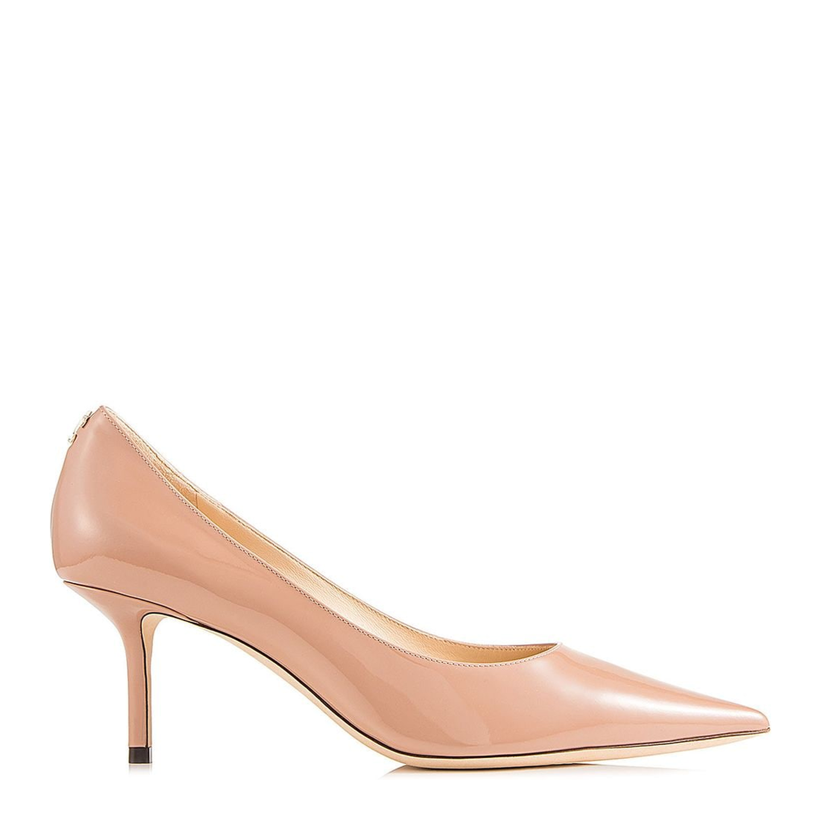 Ballet-Pink Patent-Leather Pumps