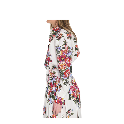 Floral Print Crop Shirt