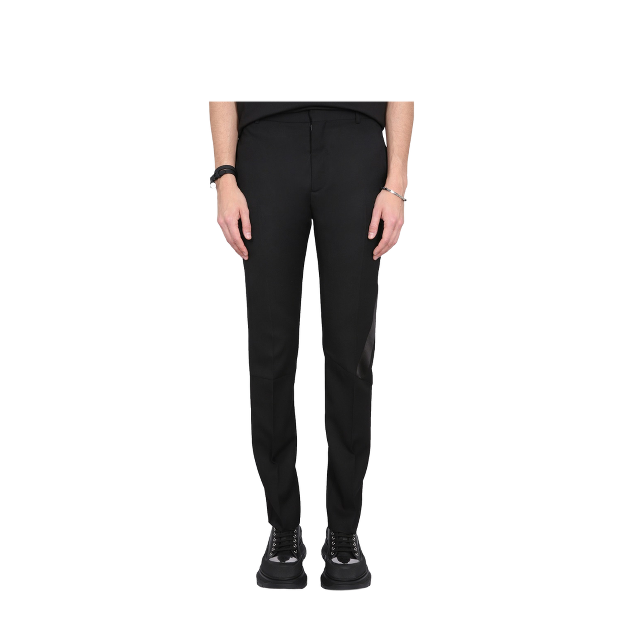 cigarette trousers with boots Pants of the '80s Are So BackHere's How to Style Them Today This piece transcends traditional boundaries Whistles Lily Cigarette Pants Black