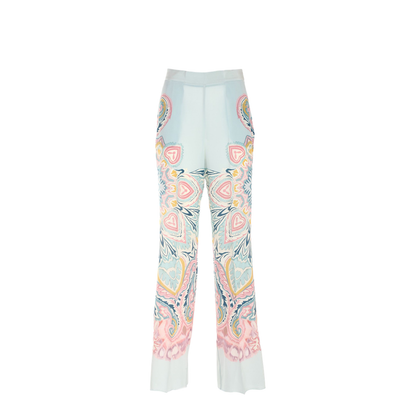 Printed Silk Trousers