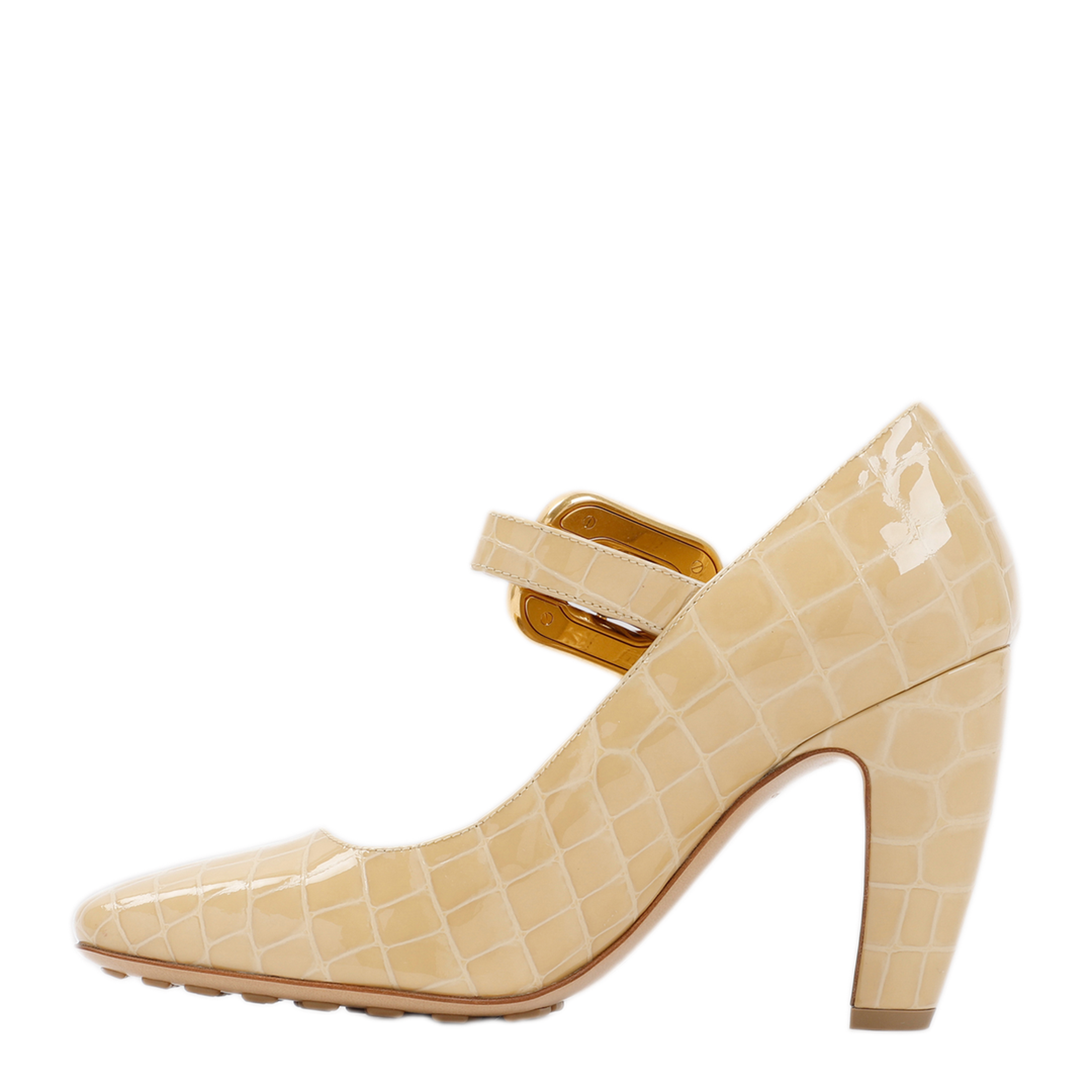 MAYFEYR - Bottega Veneta - Beige Mostra Mary Jane Pump - 729722V2DW02624