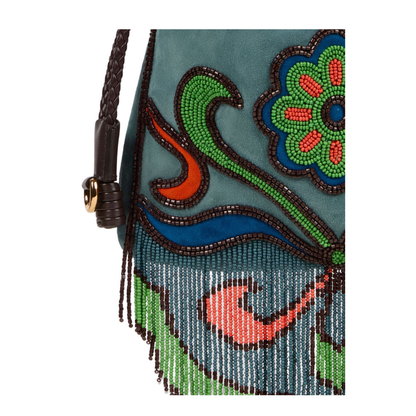 Kalispera Small Suede Bag - Light Blue