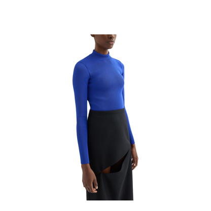 Mock-Neck Sweater Blue