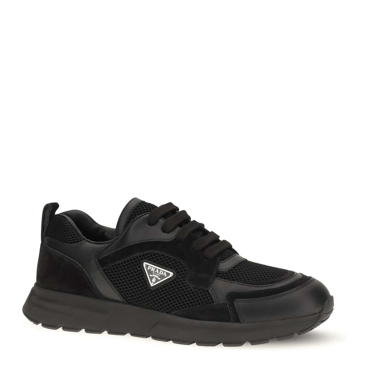 MAYFEYR - Prada - Prax Leather And Fabric Sneakers - 2EE489FG0003ZQDF0002
