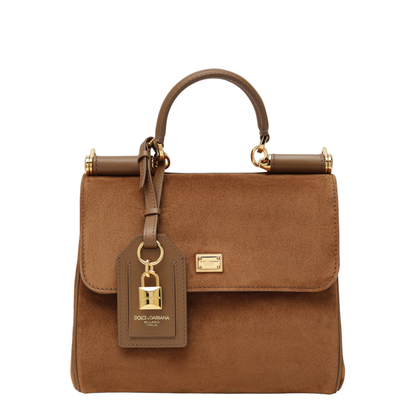 MAYFEYR - Dolce & Gabbana - Small Sicily Bag In Camel Split Leather - BB7781BO9038Y121