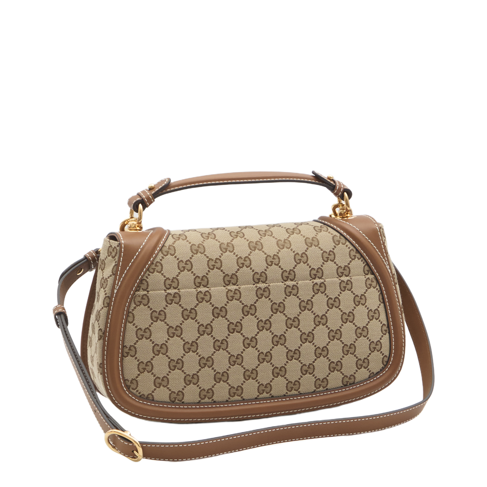Blondie Large Canvas Top Handle Bag - Brown