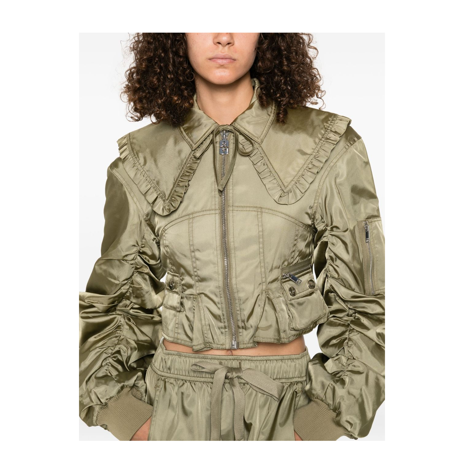 Nylon Short Bomber Jacket