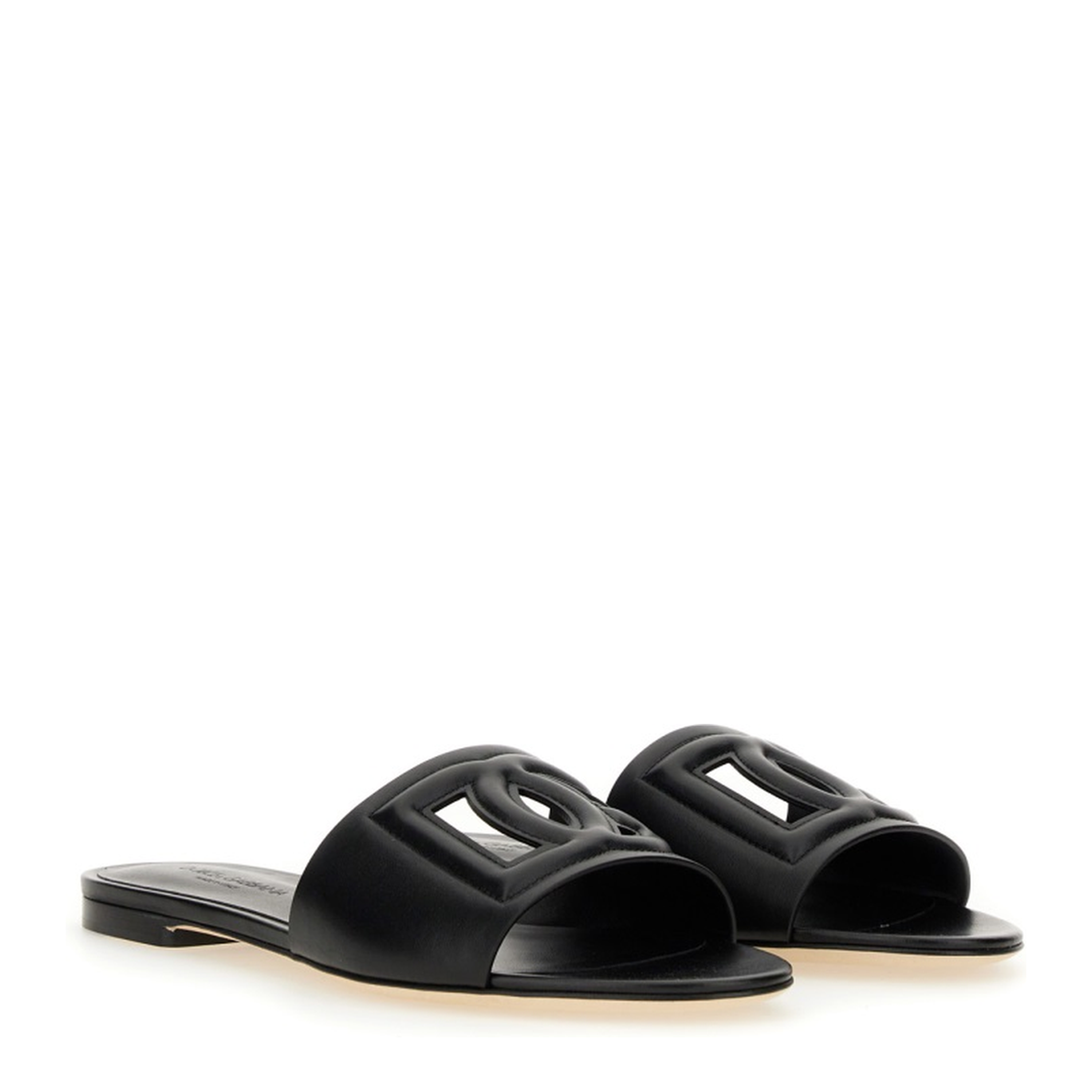 Calfskin Slides with DG Millennials Logo