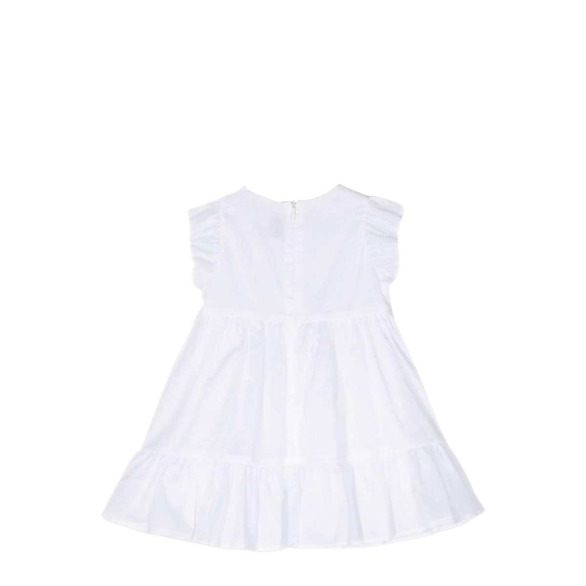 MAYFEYR - Il Gufo - White Cotton Short Dress - P24VM752C0003B010