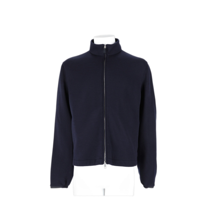 MAYFEYR - Zegna - Black Sweatshirt 51 Wool 45 Cotton 4 Mulberry Silk - UI500A4ICT800B09