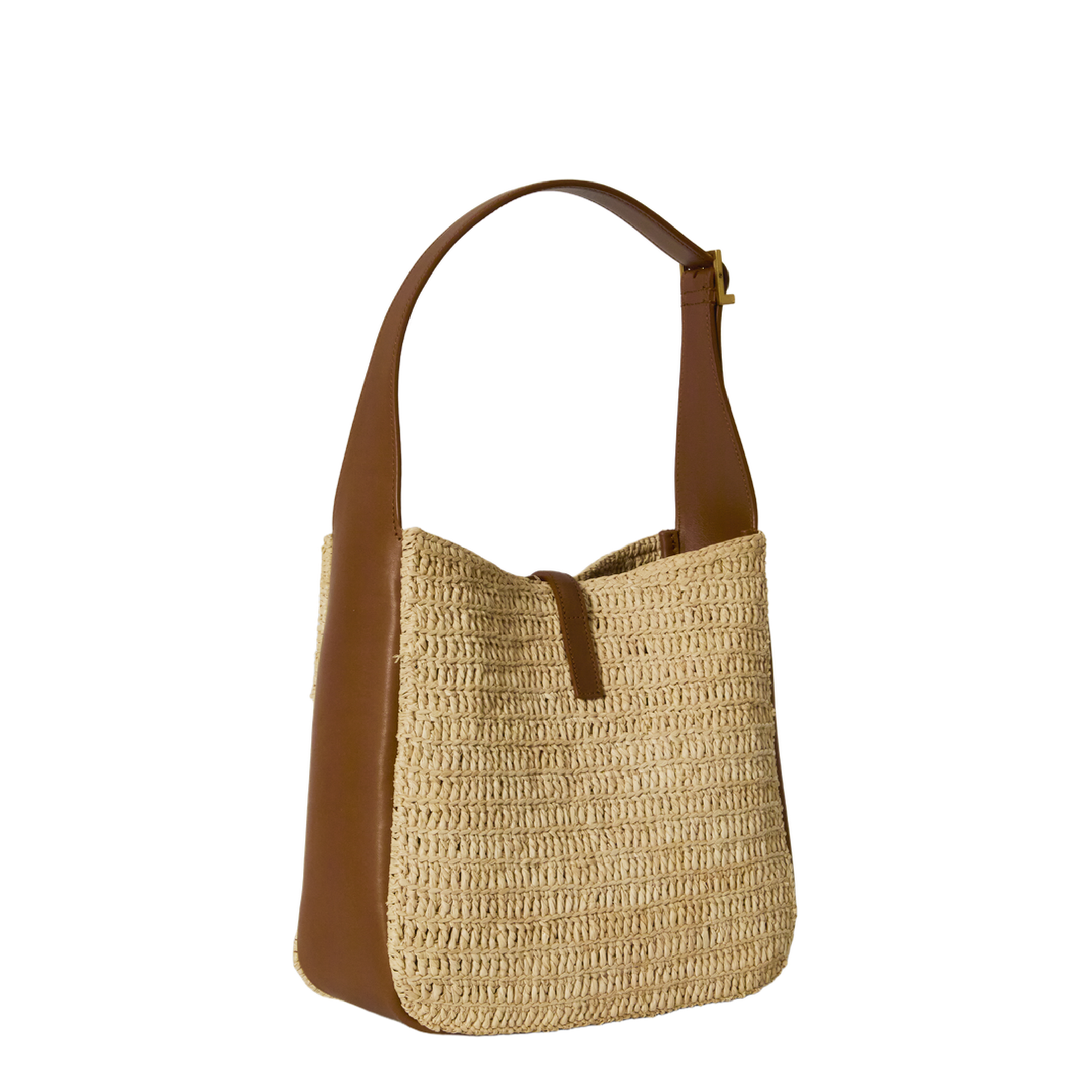 LE 5 À 7 Supple Small In Raffia And Leather