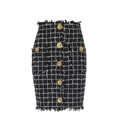Women's Skirt Grid Pattern