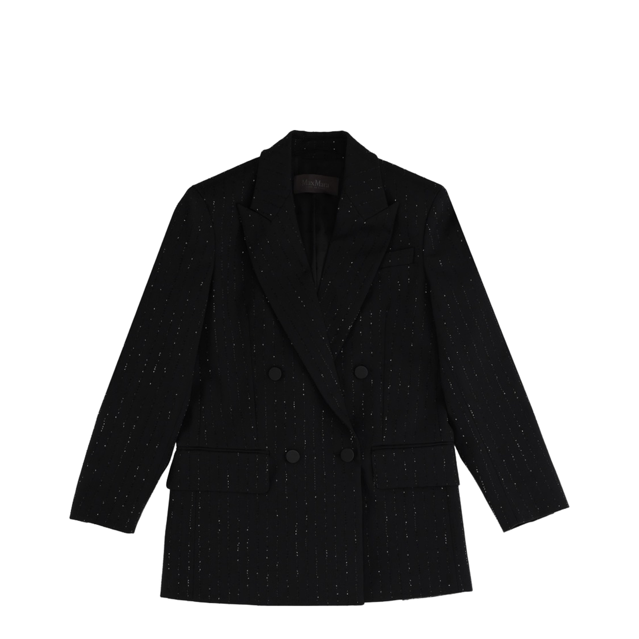 Wool Twill Jacket In Black