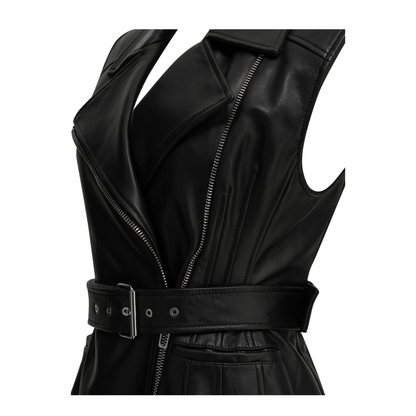 MAYFEYR -  - Sleeveless Leather Jacket - 2622446031600SPXFAVELLA002