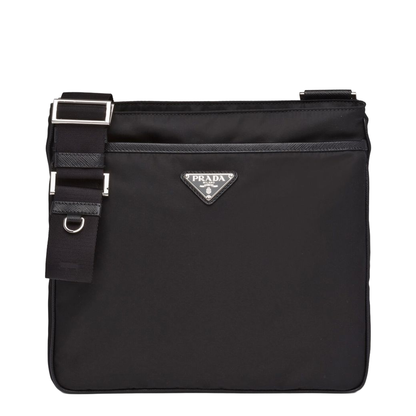 Re-Nylon Saffiano Shoulder Bag - Black