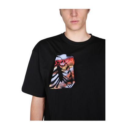 MAYFEYR - RAF SIMONS - Crew Neck T Shirt With Printed Details - 212M130190010099