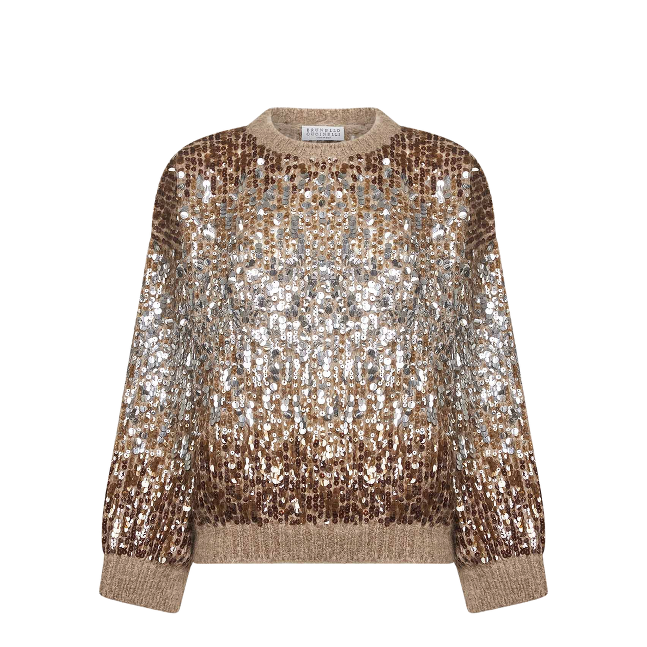 Ombré-Effect Sequin-Embellished Sweater